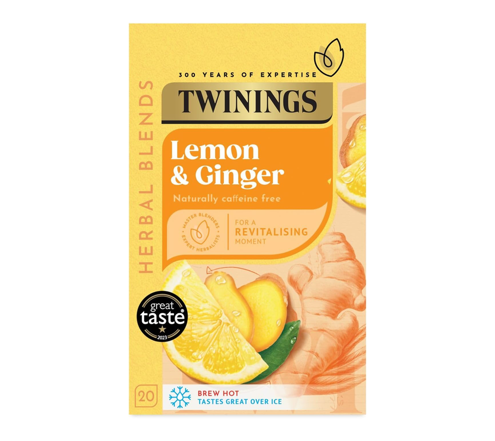 Twinings Revitalising Lemon & Ginger 20 Tea Bags