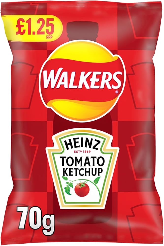 Walker's Heinz Tomato Ketchup Crisps 70g