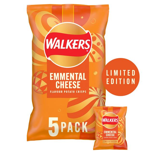 Walker's Emmental Crisps 5 Pack