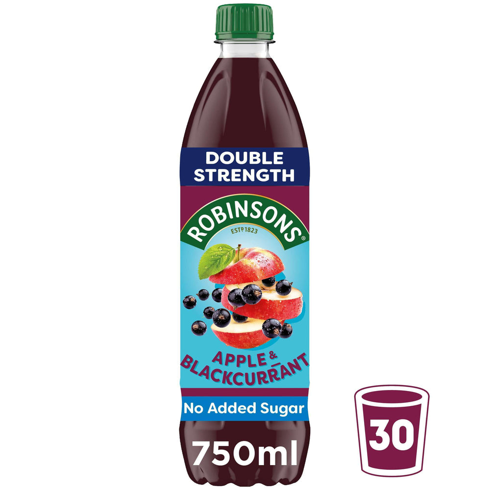 Robinsons Apple Blackcurrant No Added Sugar Double Concentrate 750ml