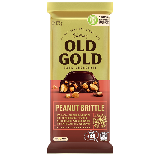 Cadbury Dairy Milk Old Gold Peanut Brittle 180g