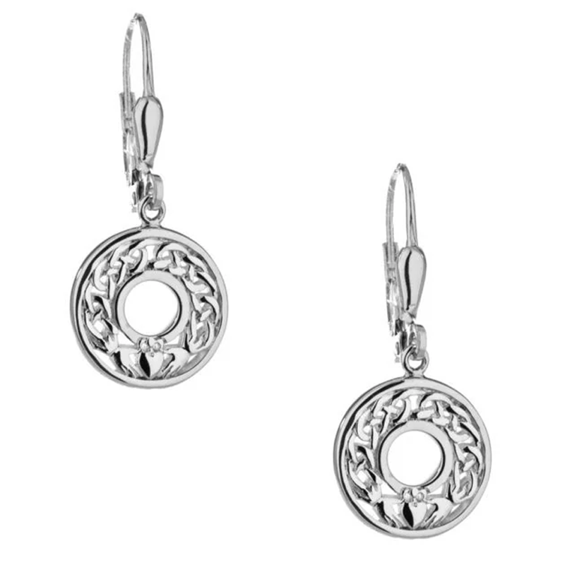 Claddagh Leverback Earrings