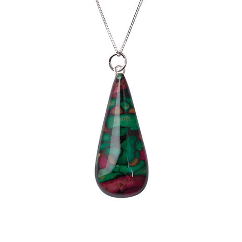 Tear Drop Heather Pendant