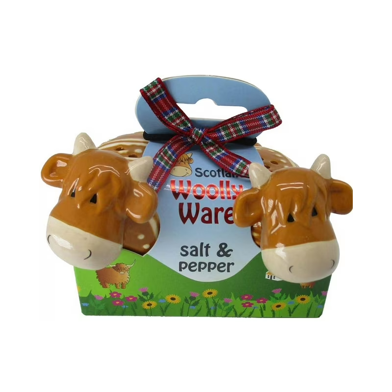 Highland Cow Salt & Pepper Set