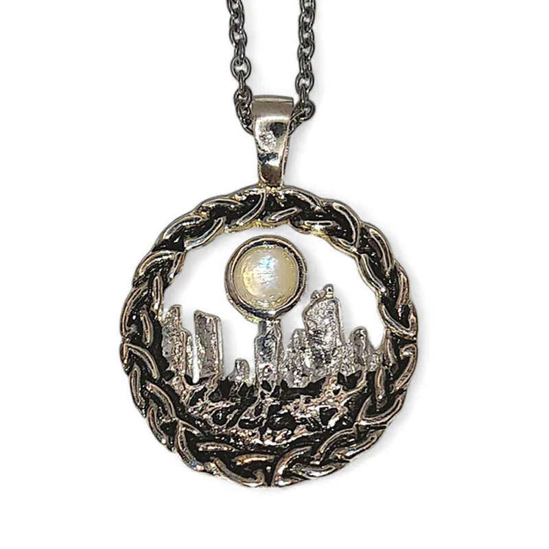 Outlander Inspired Standing Stones Moonstone Pendant