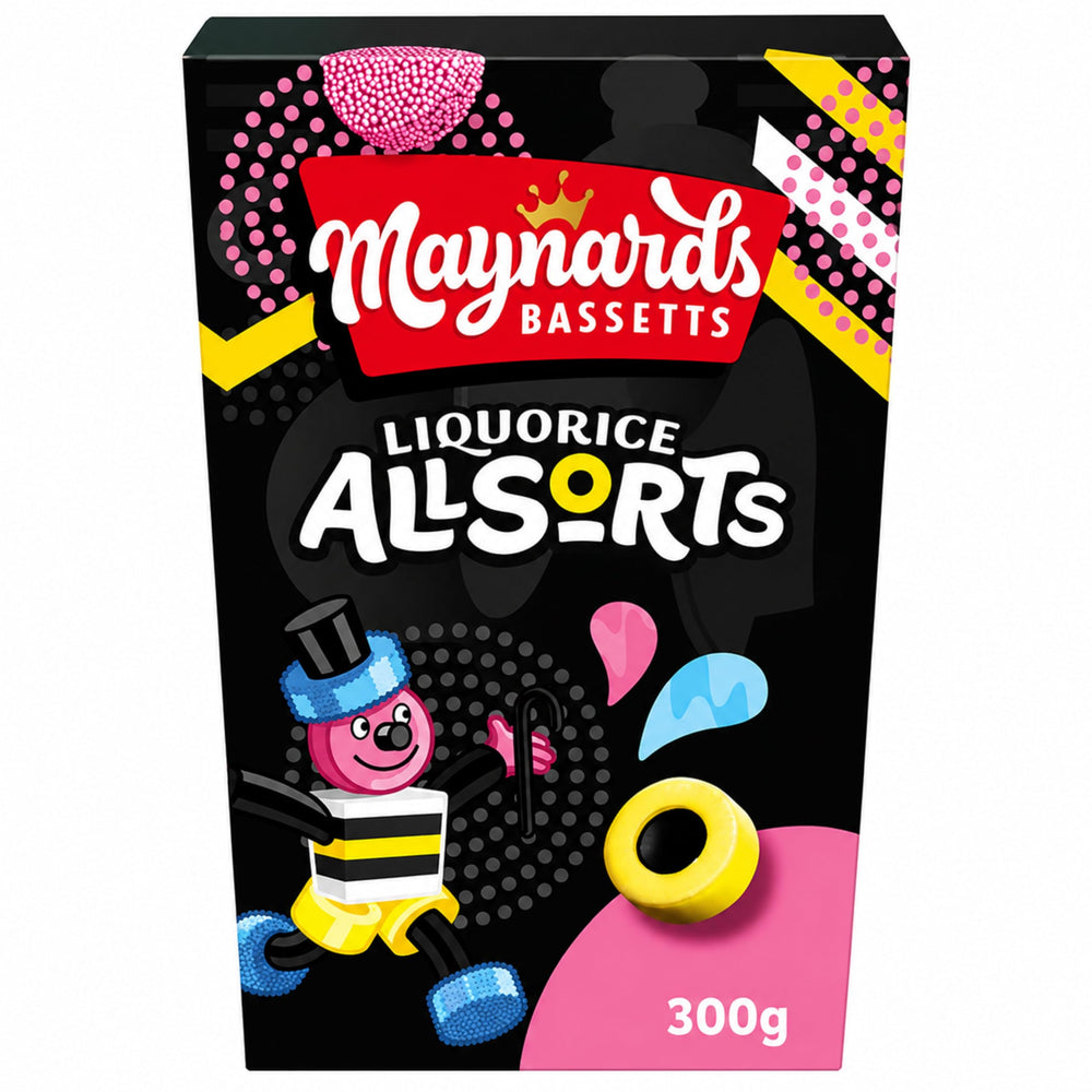 Maynards Bassetts Liquorice Allsorts Carton 300g