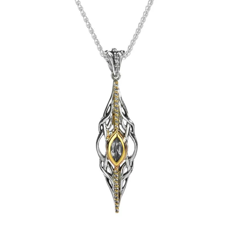 Tempest Pendant  White Topaz