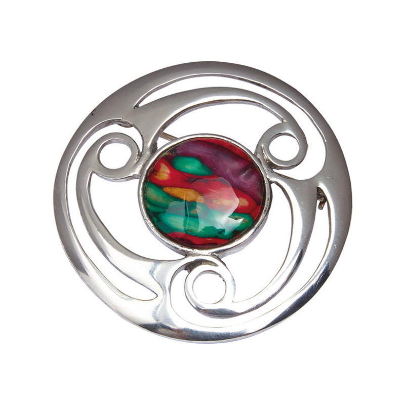 Heathergem Triskele Brooch
