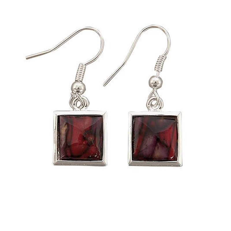Heathergem Square Earrings