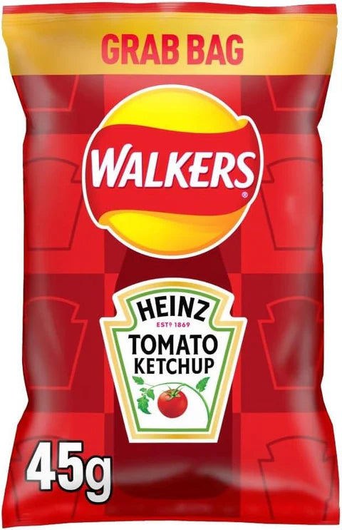 Walker's Heinz Tomato Ketchup Crisps 45g