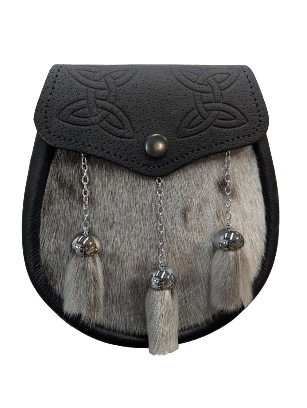 Black Leather Seal Skin Semi Dress Sporran