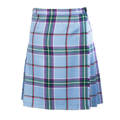 Ladies Knee Length Tartan Kilted Skirt