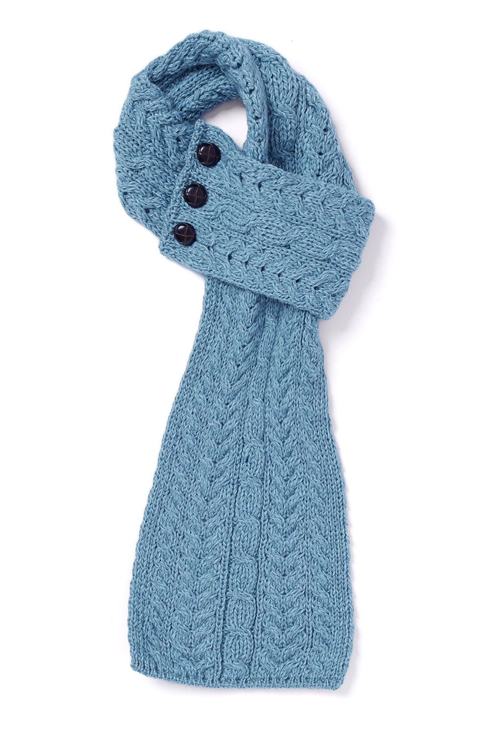Buttoned Loop Scarf