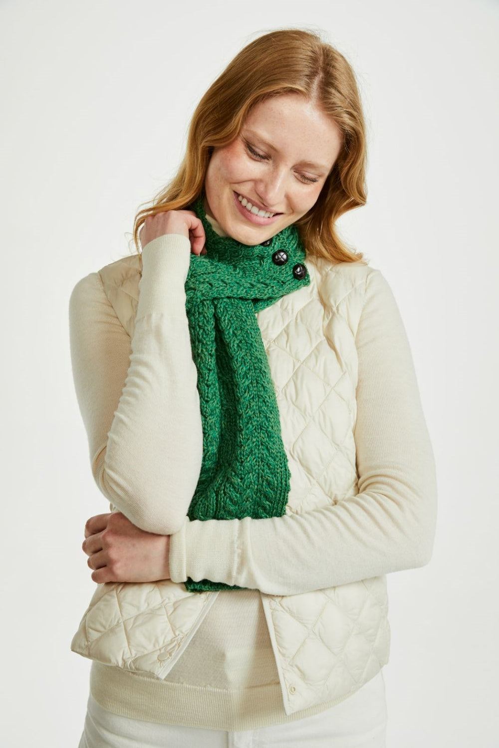 Buttoned Loop Scarf