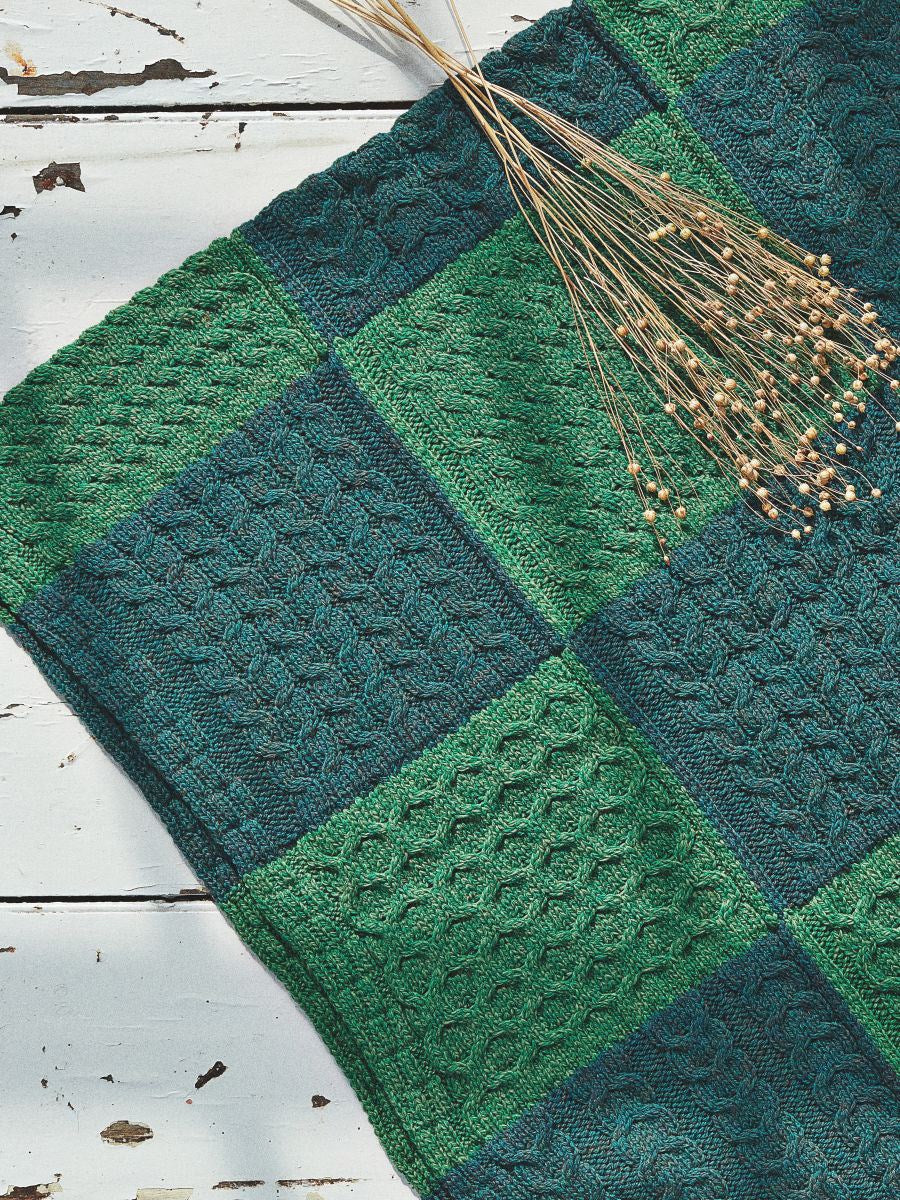 Patchwork Intarsia Blanket