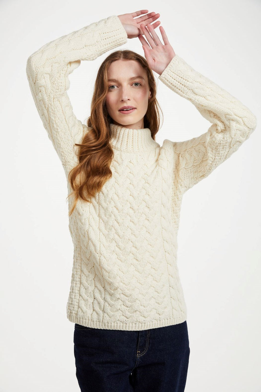 Shaped Crew Neck Sweater