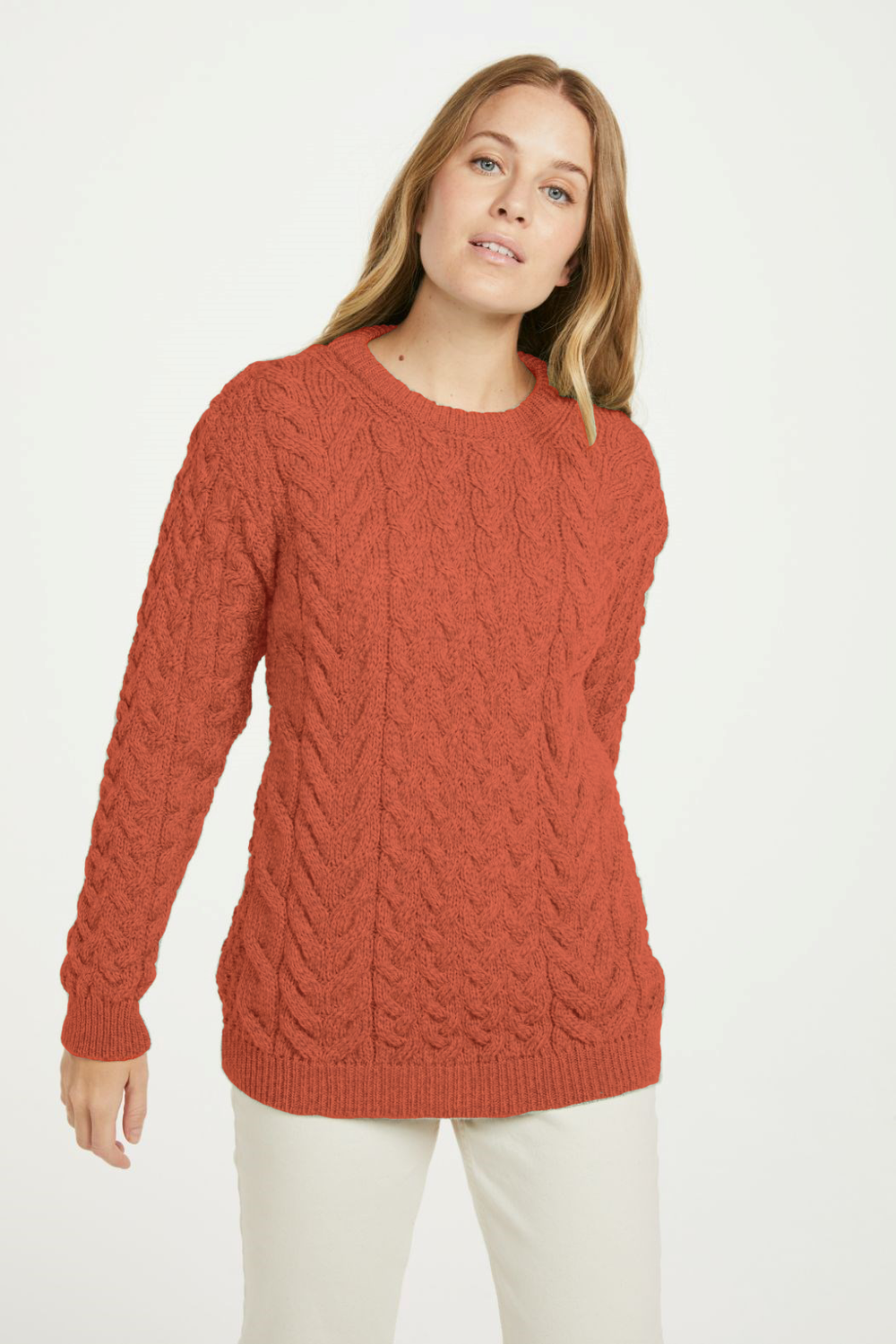 Aran Crew Neck Sweater