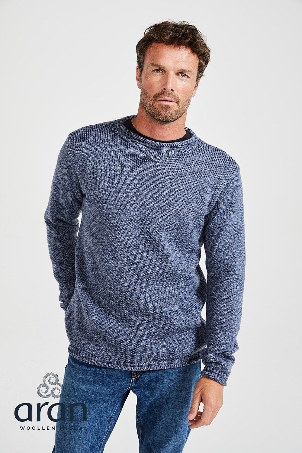 Merino Wool Roll Neck Sweater