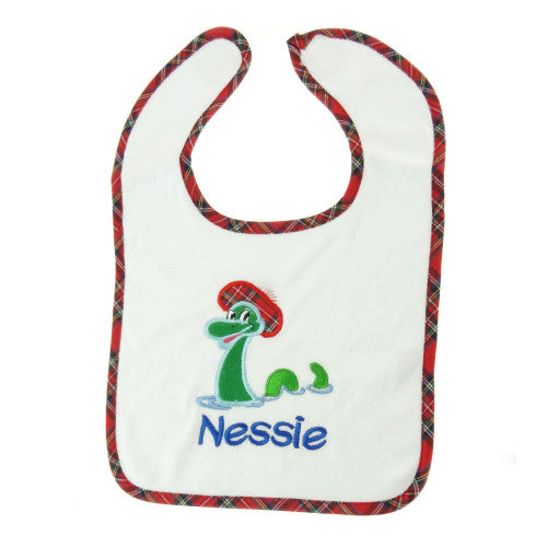 Embroidered Bib - Nessie