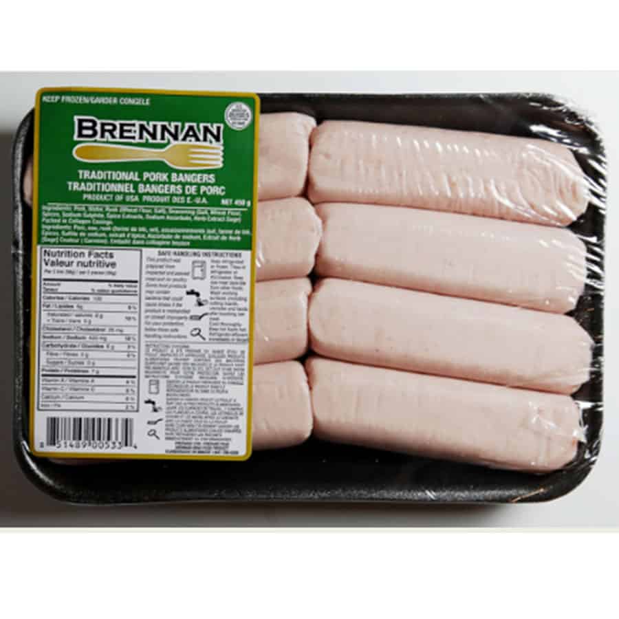 Brennan's Uncooked Traditional Irish Pork Bangers