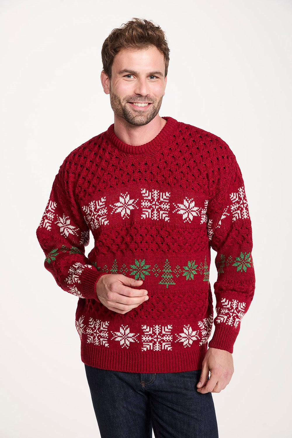 Aran Christmas Crew Sweater