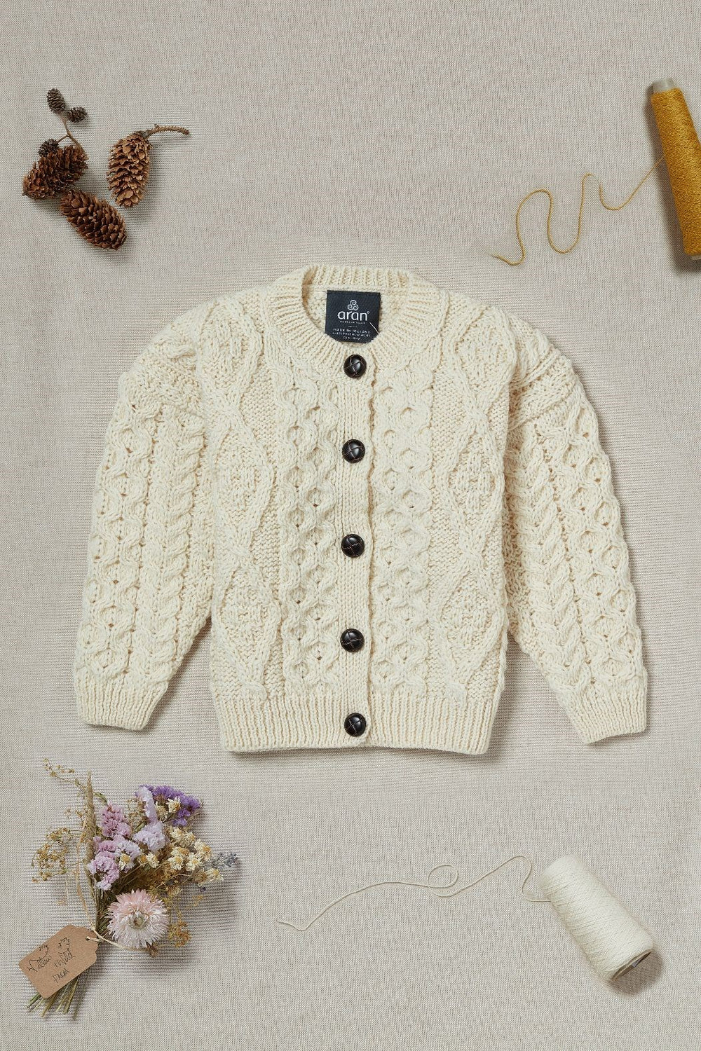 Children's Lumber Cardigan with Diamond