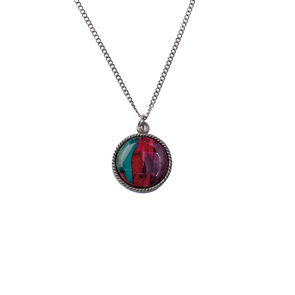 Round Pewter Pendant