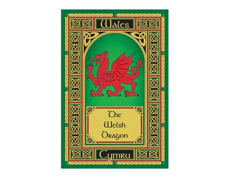 Welsh Dragon Window Tea Towel