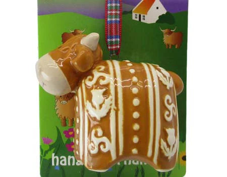 Woolly Ware Highland Cow Hanging Ornament