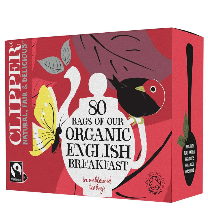 Clipper Organic English Breakfast 80 Tea Bags