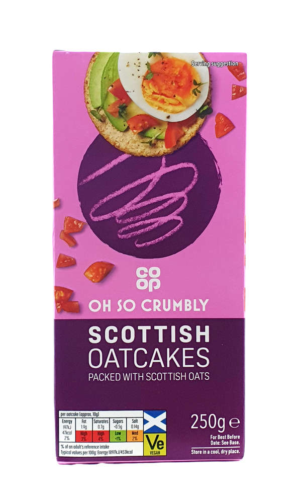 Co Op Scottish Oatcakes 250g