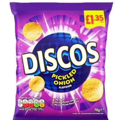 Discos Pickled Onions Wheat Snack 70g