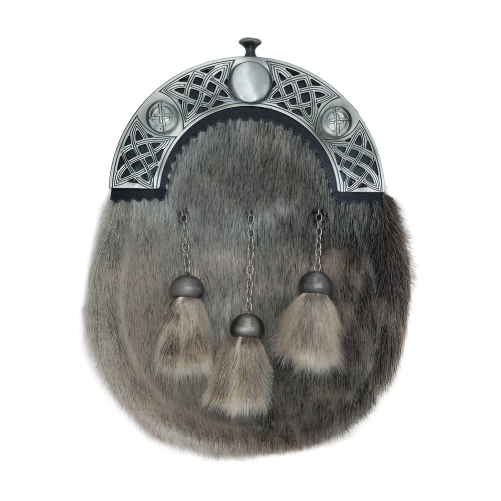 Open Weave Celtic Seal Skin Full Dress Sporran