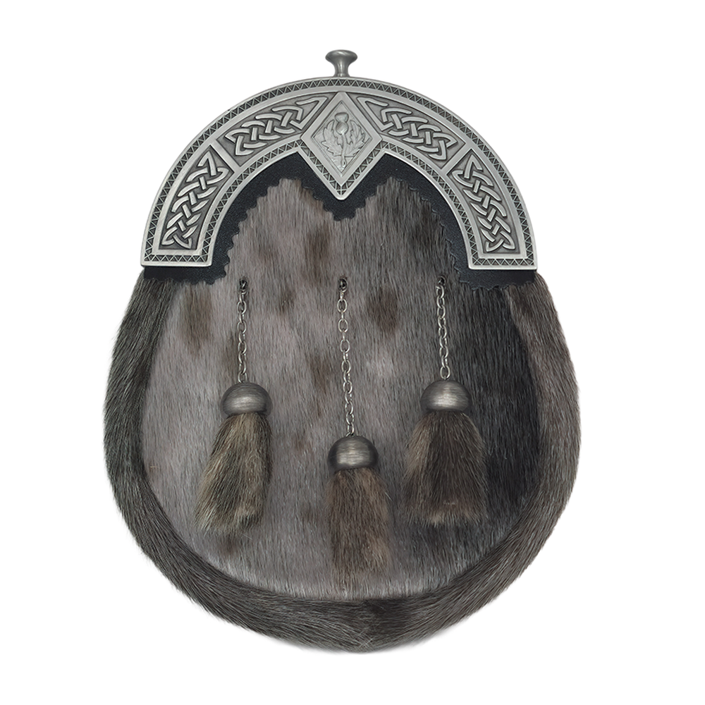 Diamond Thistle Seal Skin Full Dress Sporran