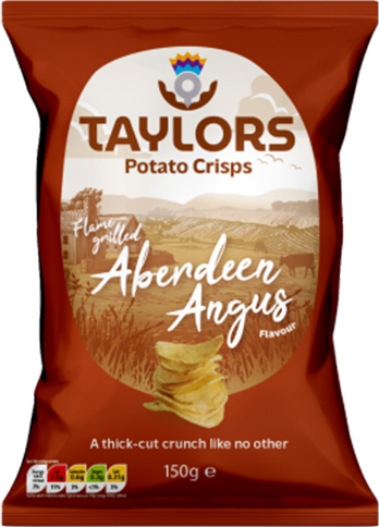 Taylor's Crisps - Flame Grilled Aberdeen Angus 150g