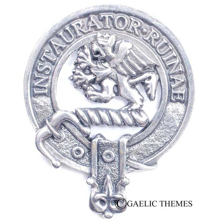 Scottish Clan Family Name Cap Badge Abercromby - Guthrie