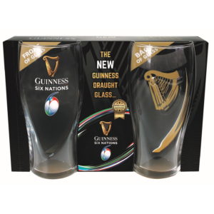 Guinness Six Nations Pint Glass 2 Pack