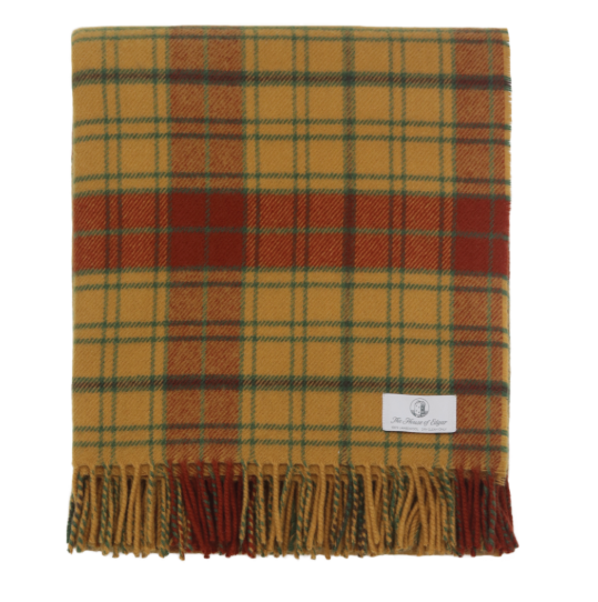 Glan Affric Tartan Lambswool Blanket