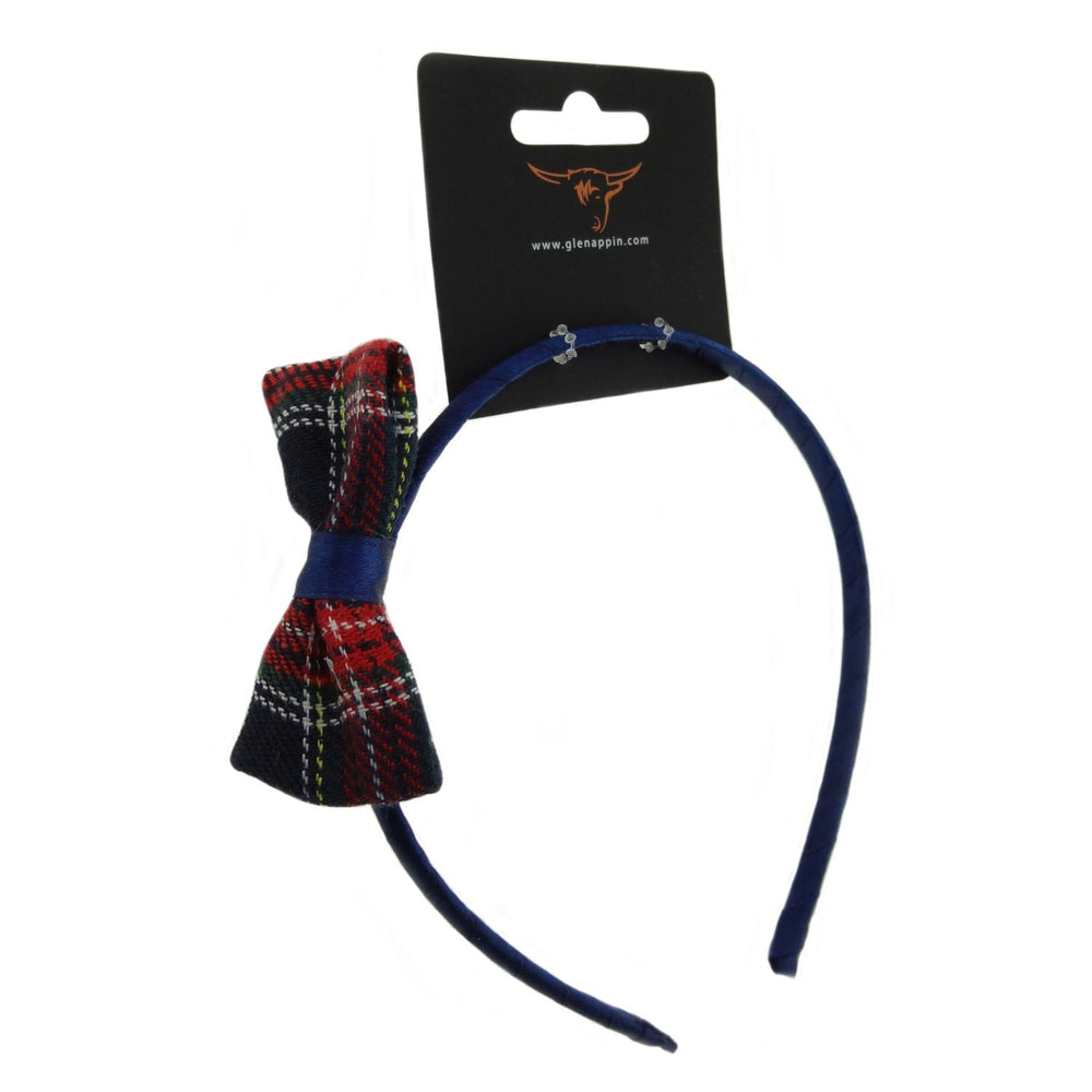 Tartan Alice Band with Bow