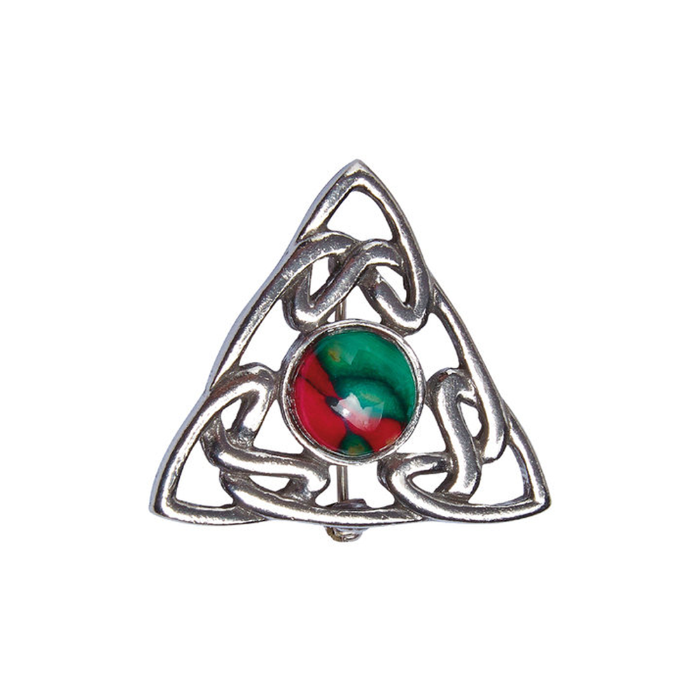 Heathergem Celtic Triple Knot Brooch