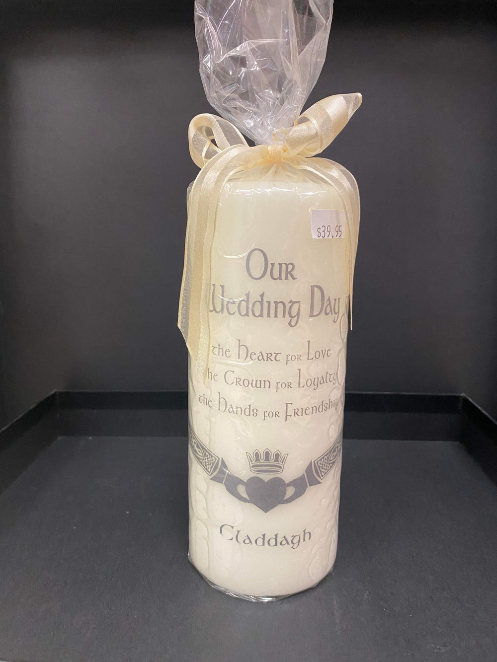 Our Wedding Day Candle 9" Pillar