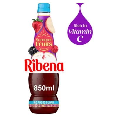 Ribena Summer Fruit Concentrate No Added Sugar 850 ML