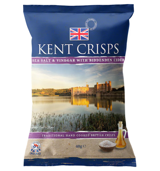 Kent Crisps Sea Salt & Biddenden Cider 150g