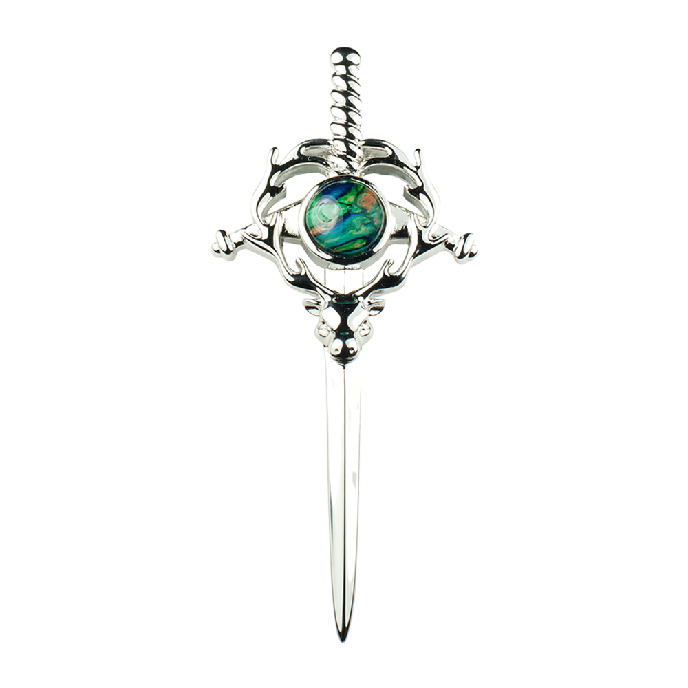 Heathergem Stag Kilt Pin