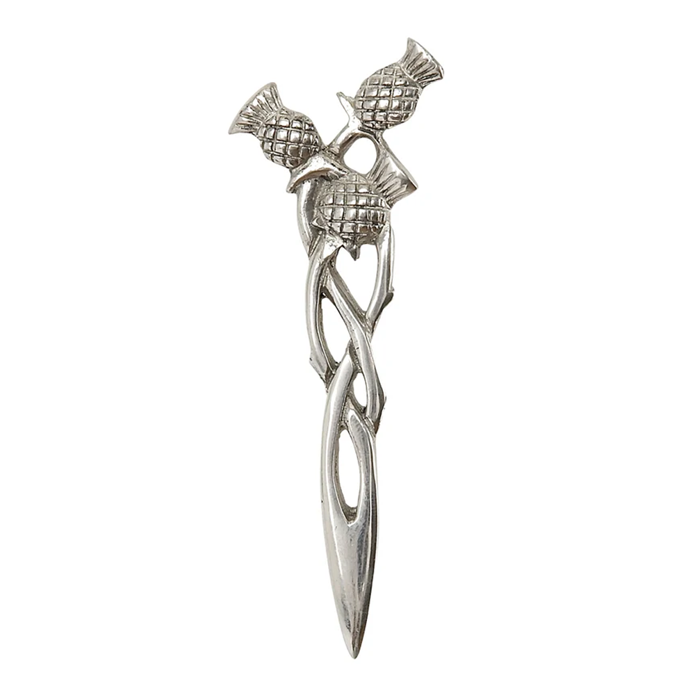 Three Scottish Thistle Kilt Pin