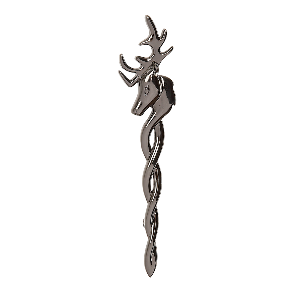 Stag Celtic Weave Kilt Pin