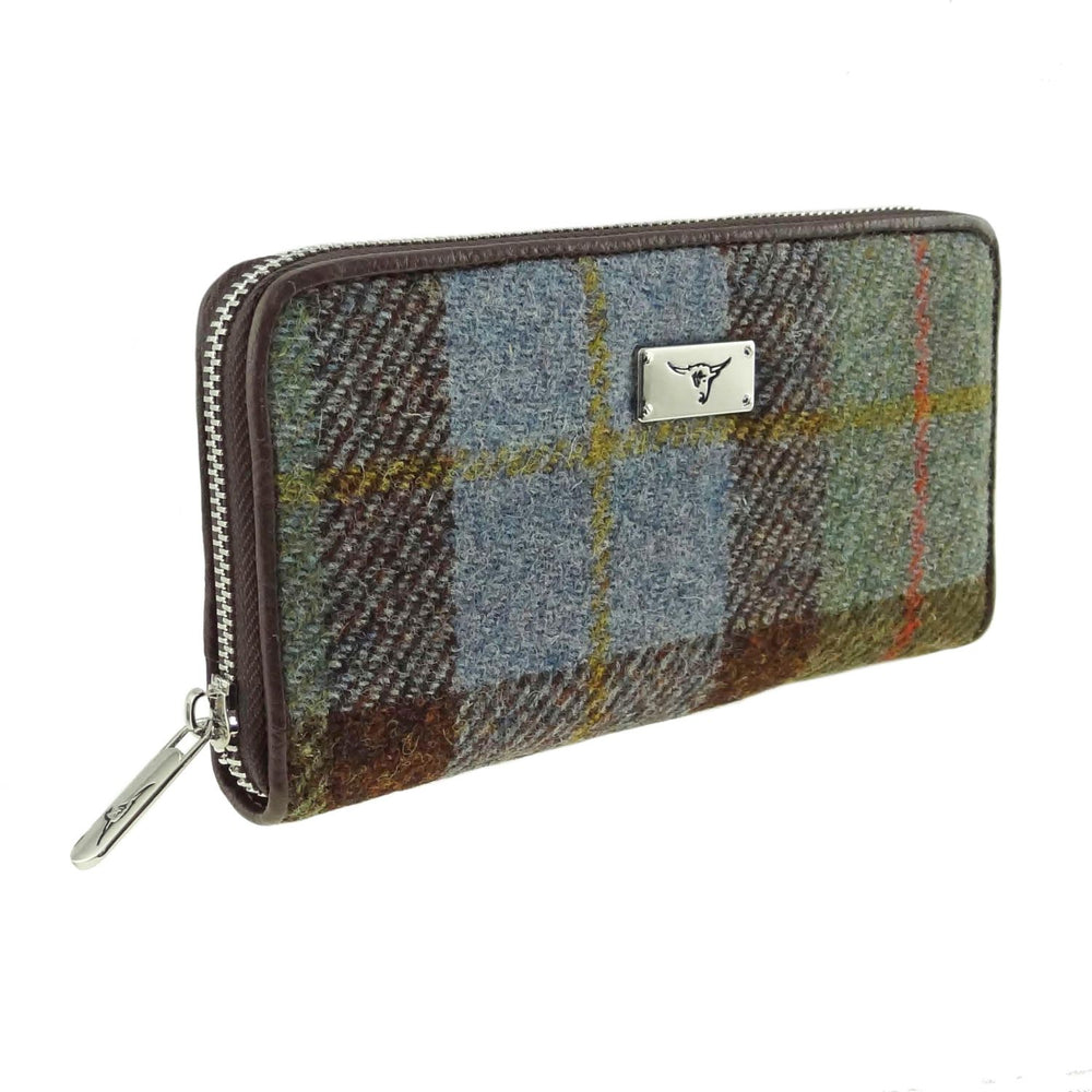 Harris Tweed 'Staffa' Long Zip Purse