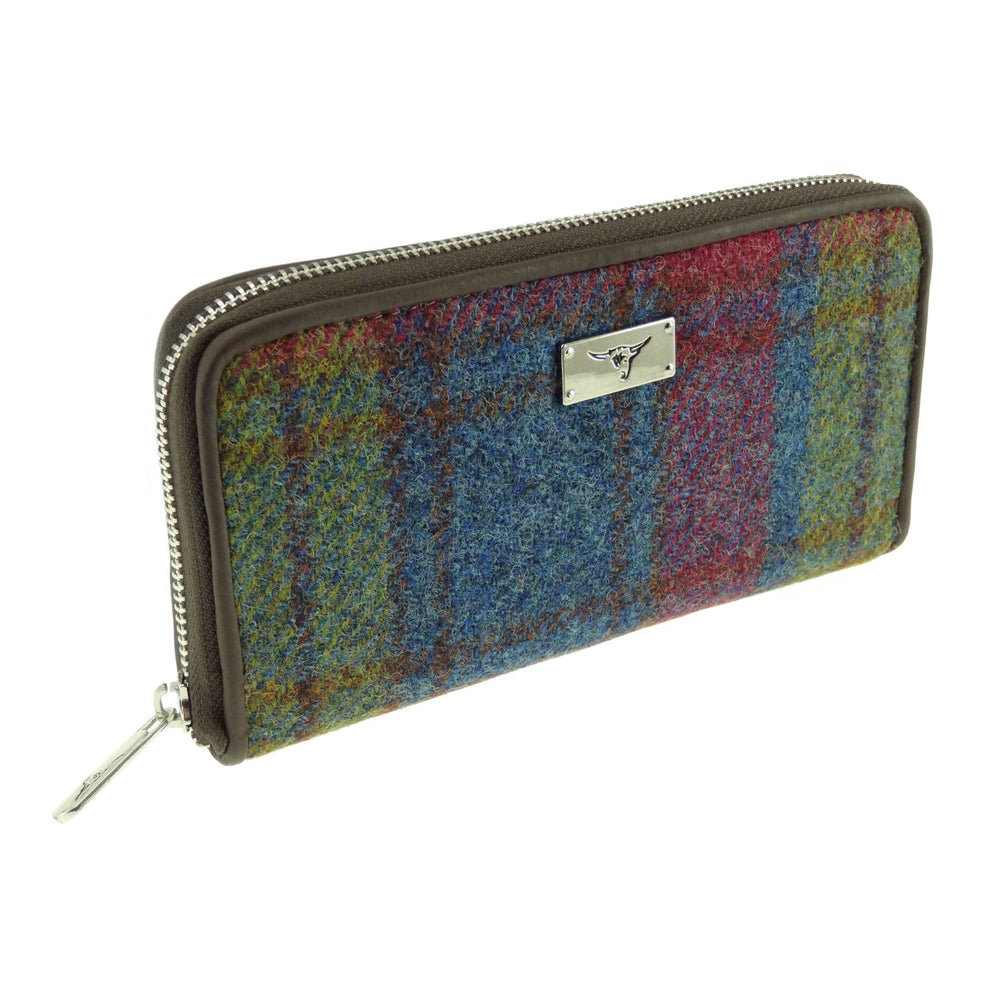 Harris Tweed 'Staffa' Long Zip Purse