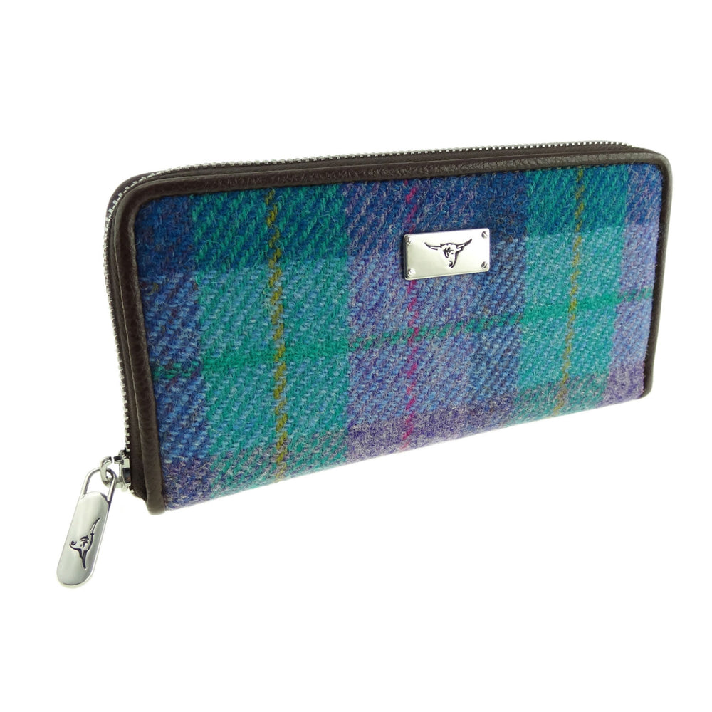 Harris Tweed 'Staffa' Long Zip Purse