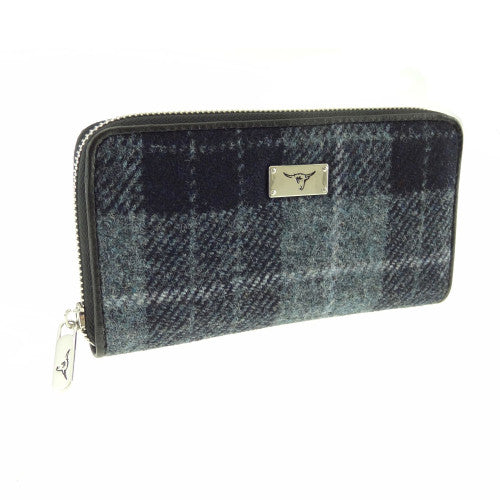 Harris Tweed 'Staffa' Long Zip Purse